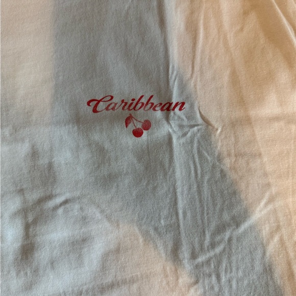 Caribbean light blue Cotton T-Shirt - Picture 3 of 4